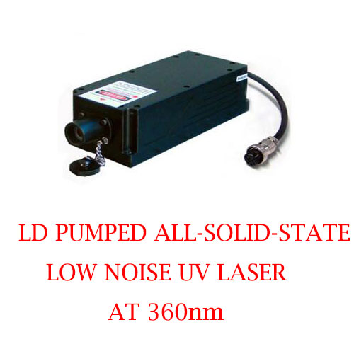Low Noise 360nm Ultraviolet DPSS Laser With TEM00 Mode 1~50mW